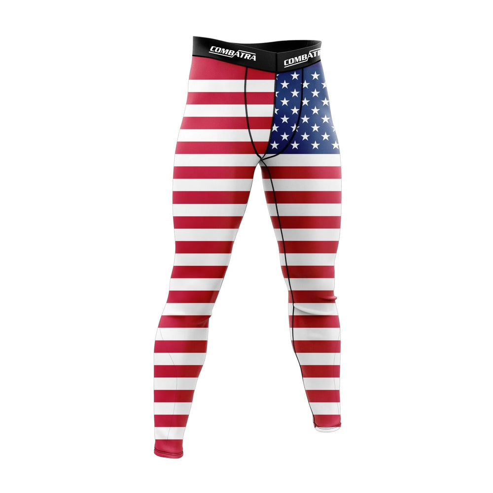 USA Flag Compressional pant - Compression Pants | Combatra