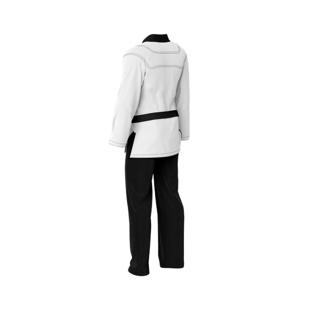 White Shirt with Black Pant Brazilian Jiu Jitsu Gi - Standard GI | Combatra