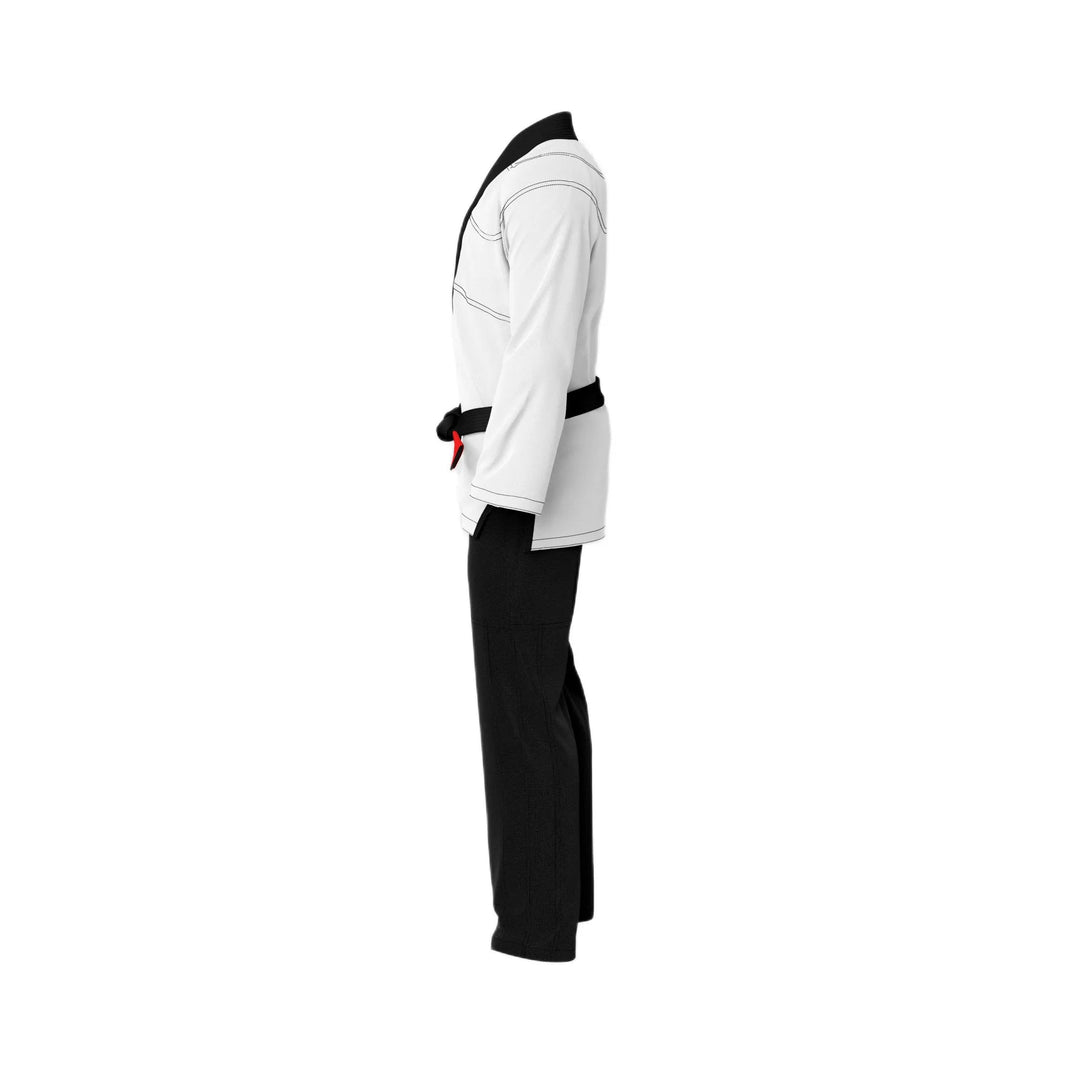 White Shirt with Black Pant Brazilian Jiu Jitsu Gi - Standard GI | Combatra