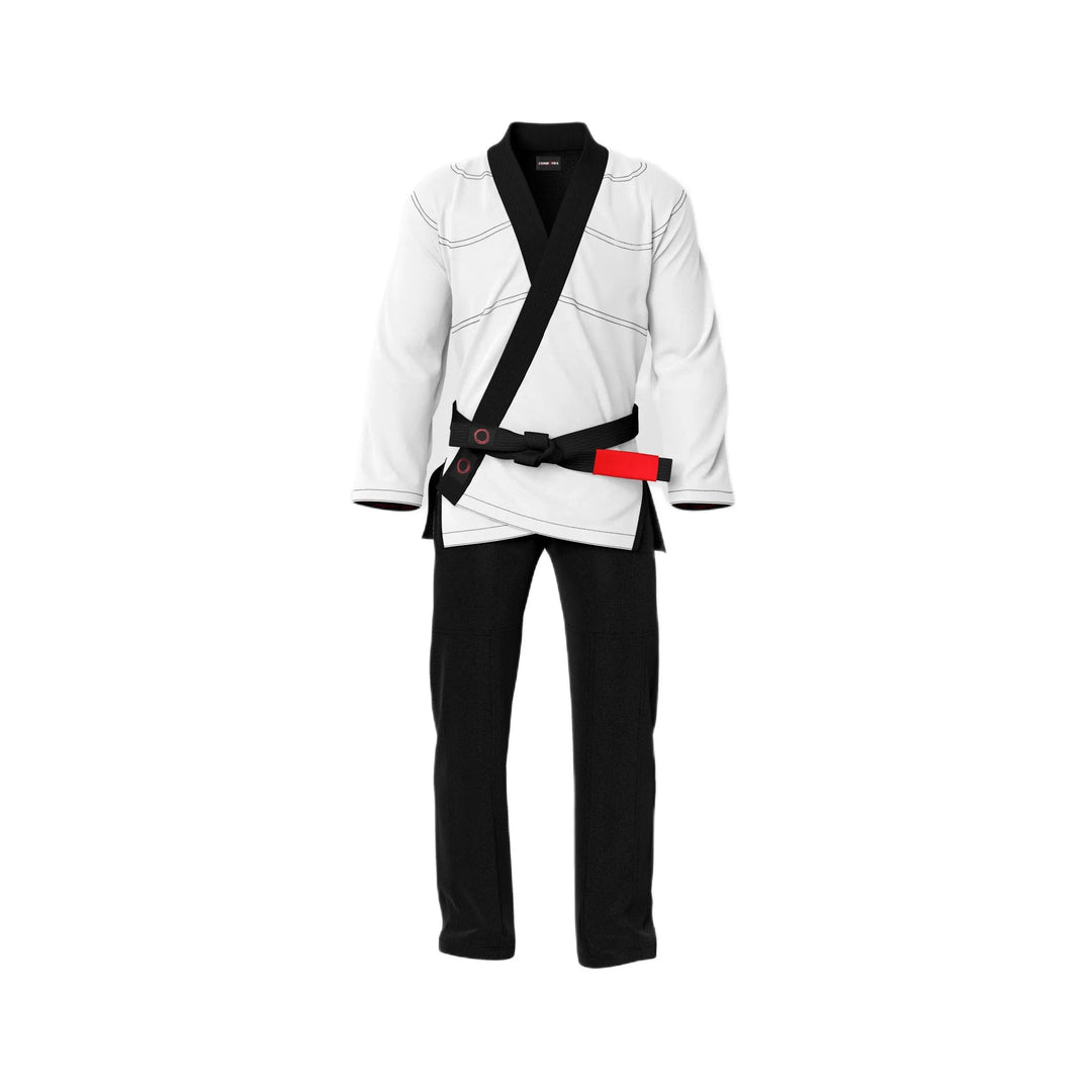 White Shirt with Black Pant Brazilian Jiu Jitsu Gi - Standard GI | Combatra