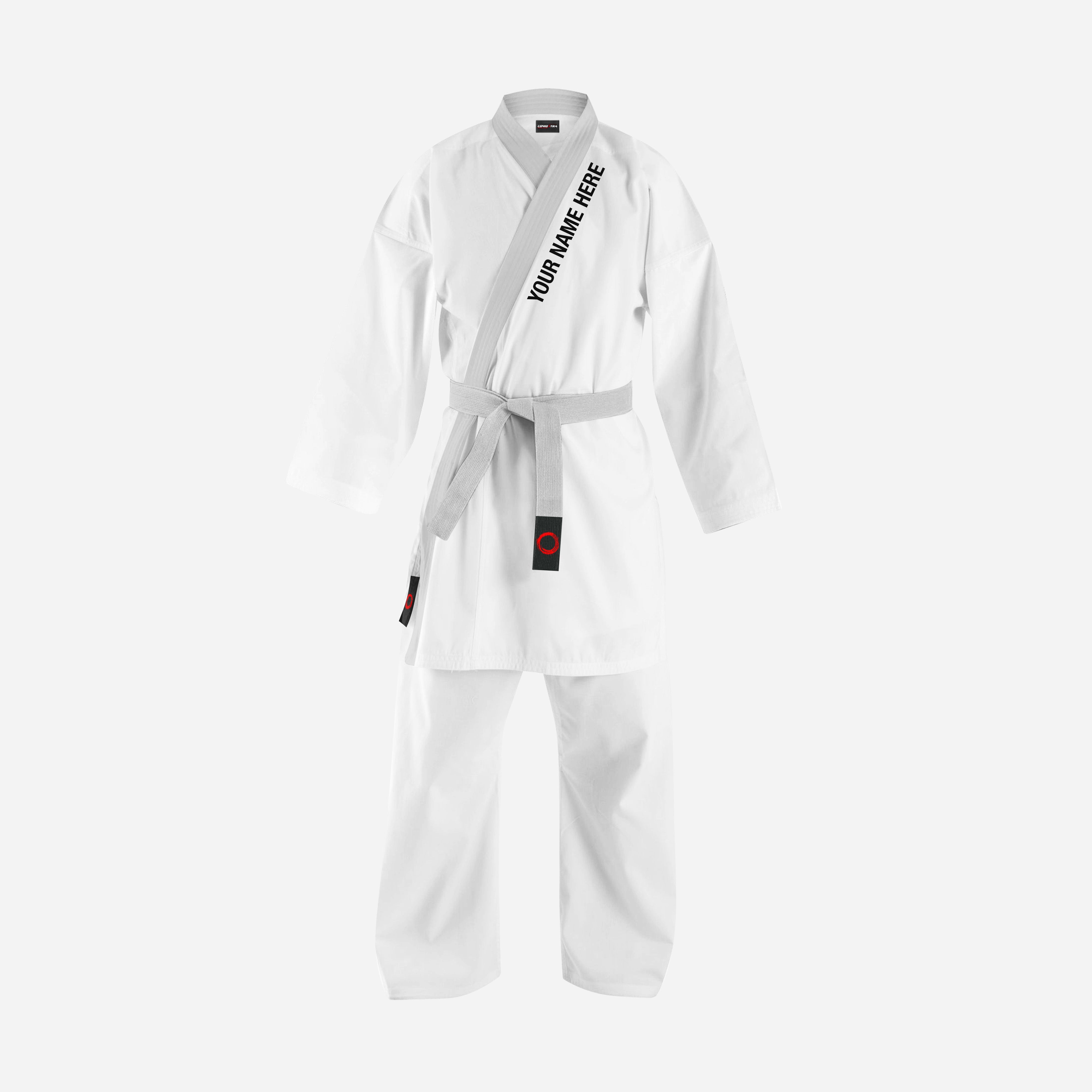 Custom alpha White 08 oz light  Weight Karate Uniform